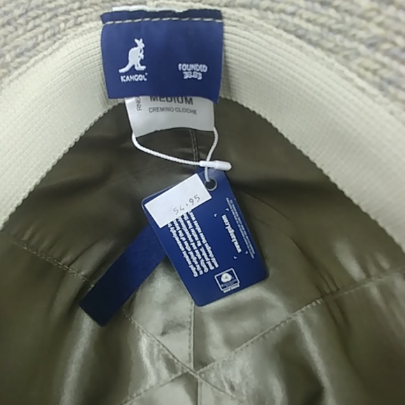 Kangol Green Cloche W/ Ribbon Trim Accent Size M - Picture 5 of 5